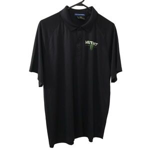Port authority x monster “mutant super soda” polyester polo shirt size Large